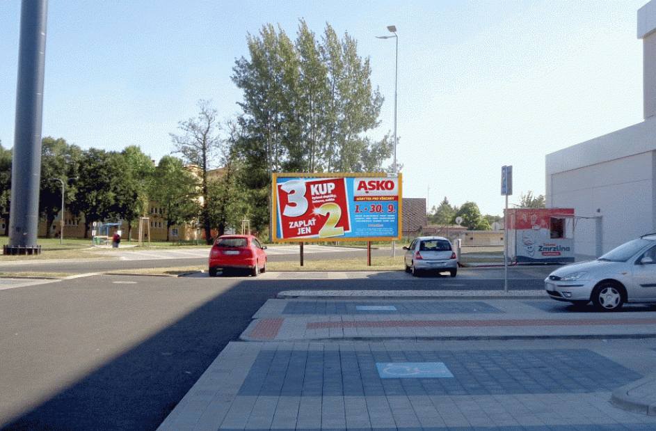 Ostrov nad Ohří, Jáchymovská, KAUFLAND, billboard
