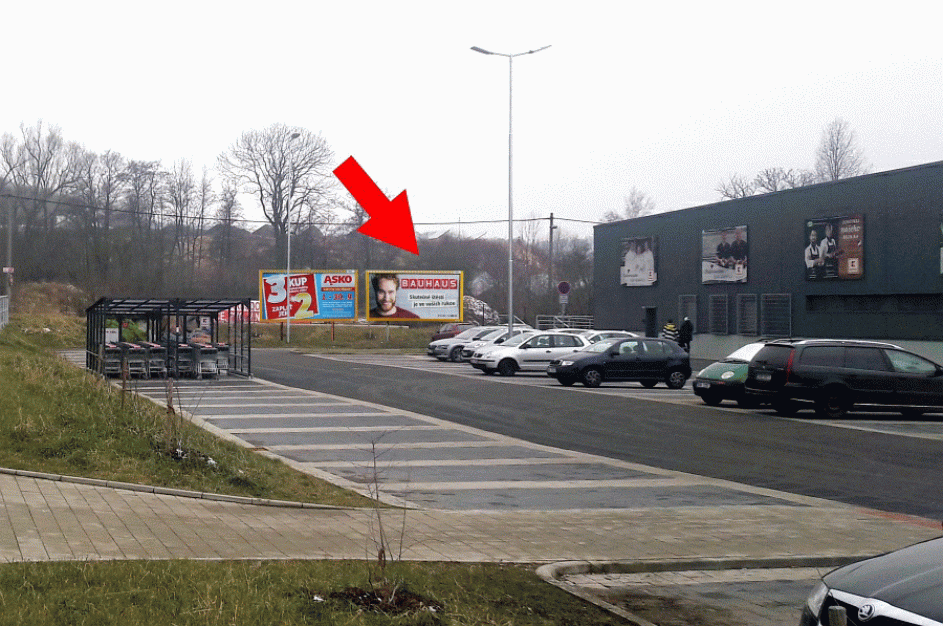Varnsdorf, Čs. mládeže KAUFLAND, billboard