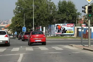 Spojovací /K Žižkovu, Praha 9, Praha 09, billboard