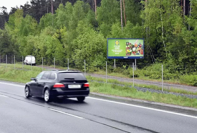 směr Praha, I/26, Plzeň, billboard