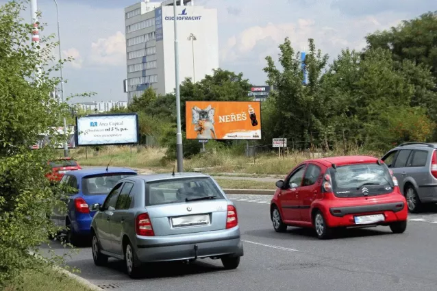 Průmyslová /K Hrušovu, Praha 10, Praha 15, billboard