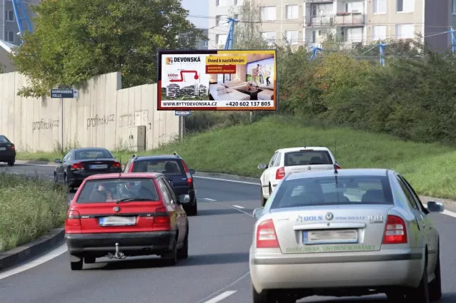 K Barrandovu /Silurská, Praha 5, Praha 05, billboard