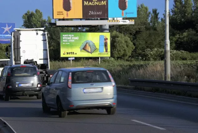 Kbelská E55, Praha 9, Praha 18, billboard