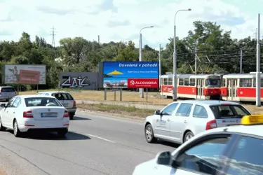 Průmyslová /Poděbradská, Praha 9, Praha 09, billboard