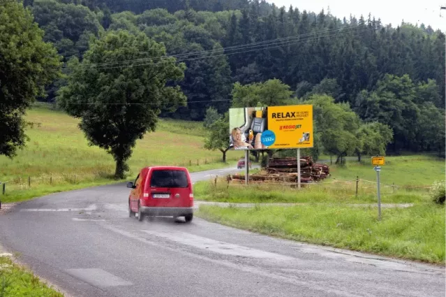 Sklenařice, II/290, Semily, billboard