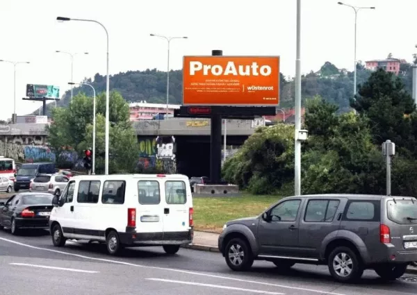 Modřanská /Barrandovský most, Praha 4, Praha 04, smartboard