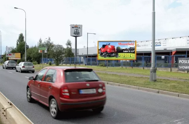 Průmyslová, Praha 10, Praha 15, billboard