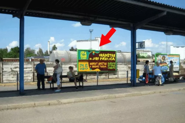 terminál MHD, Kroměříž, Kroměříž, Billboard