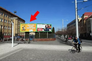 Riegrovo náměstí, Hradec Králové, Hradec Králové, Billboard
