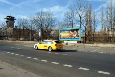 U nákladového nádraží, Praha 3, Praha, Billboard