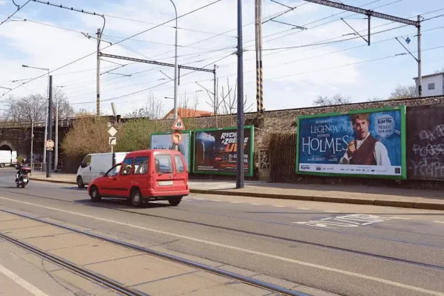 Jaromírova, Praha 2, Praha 02, Billboard