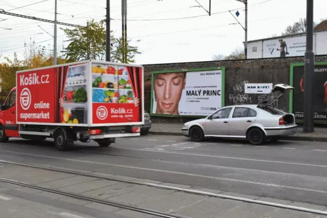 Jaromírova, Praha 2, Praha, Billboard