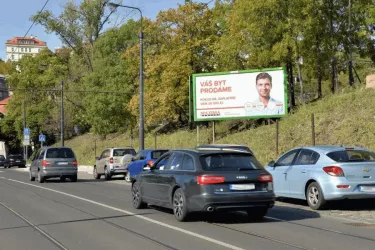 Bělehradská, Praha 2, Praha 02, Billboard