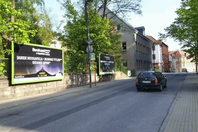 Truhlářská, Liberec, Liberec, Billboard