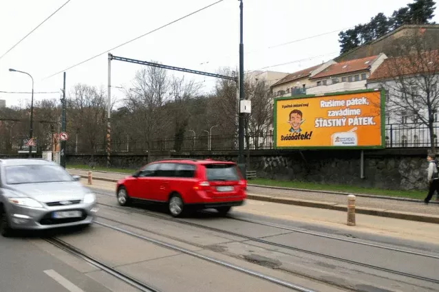 Na Slupi, Praha 2, Praha, Billboard