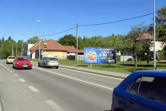 silnice II/602, Velké Meziříčí, Žďár nad Sázavo, Billboard