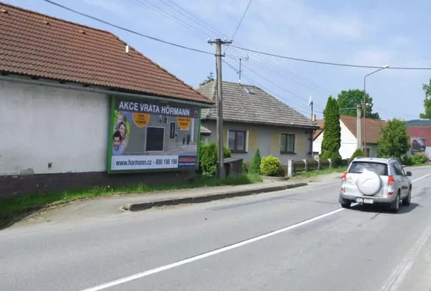 silnice I/34H, Ústrašín, Pelhřimov, Billboard
