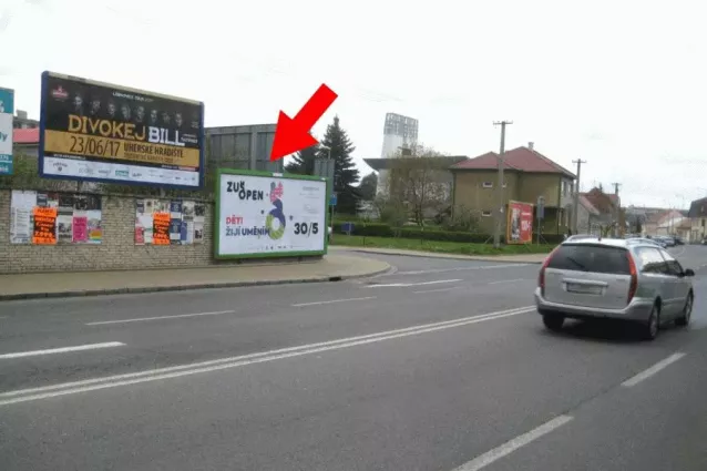 Velkomoravská, Uherské Hradiště, Uherské Hradišt, Billboard