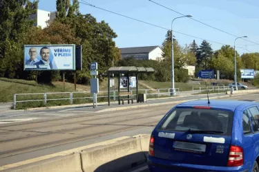 Vejprnická, Plzeň, Plzeň-město, Billboard