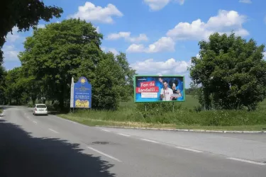 Revoluční, České Velenice, Jindřichův Hrad, Billboard