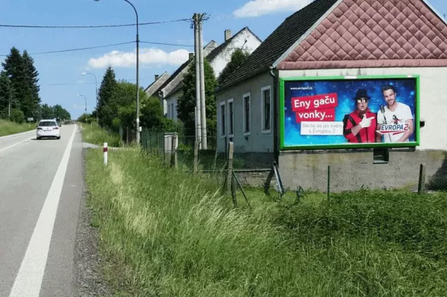 silnice I/34, E551, Jindřichův Hradec, Jindřichův Hrad, Billboard