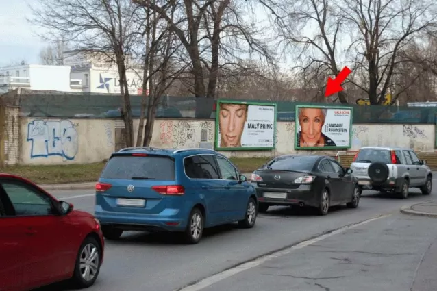 V korytech, Praha 10, Praha, Billboard
