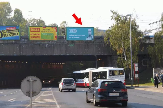K Žižkovu, Praha 9, Praha 09, Billboard