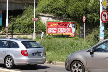 Pod náspem/Sokolovská, Praha 9, Praha, Billboard