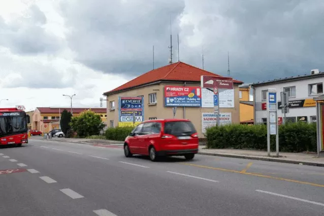 Novohradská, České Budějovice, České Budějovic, Billboard