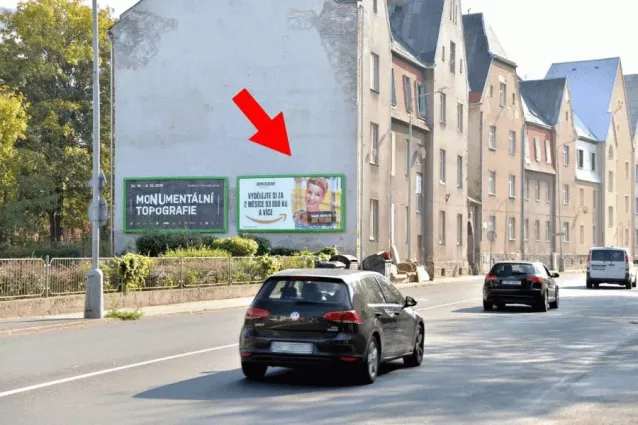 Železničářská, Ústí nad Labem, Ústí nad Labem, Billboard