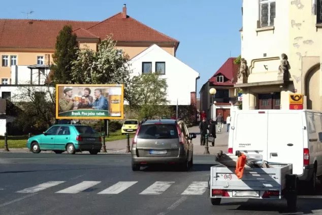 Poštovní BILLA, Čáslav, Kutná Hora, billboard