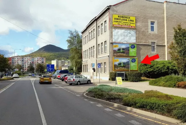 Osvoboditelů NC, Lovosice, Litoměřice, billboard
