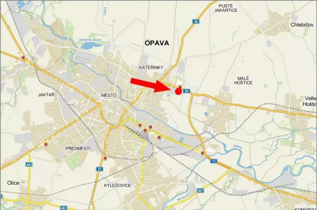 Hlučínská OC OPAVA I/56, Opava, Opava, billboard
