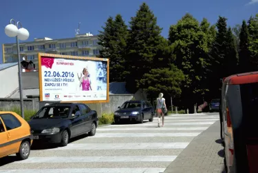 Husova NC, Humpolec, Pelhřimov, billboard