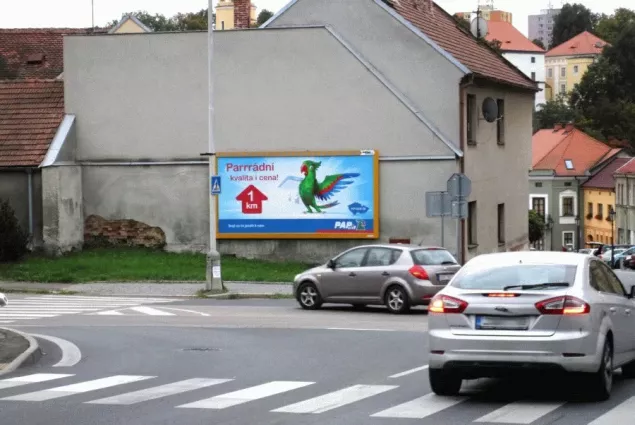 Benešovská, Vlašim, Benešov, billboard