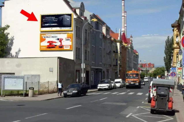 Fügnerova, Ústí nad Labem, Ústí nad Labem, billboard