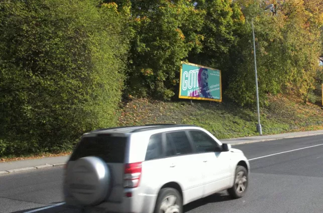 Kamenická /Benešovská, Děčín, Děčín, billboard