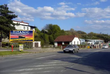 Pražská E461,I/43, Letovice, Blansko, billboard