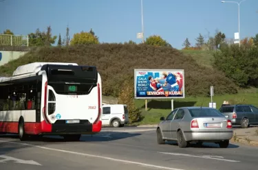 Vinohradská /Černovická, Brno, Brno, billboard
