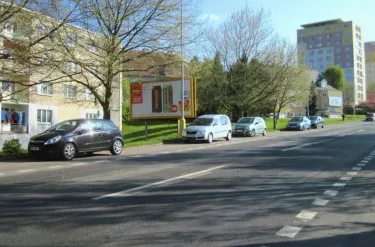 Podkrušnohorská /Alešova, Litvínov, Most, billboard