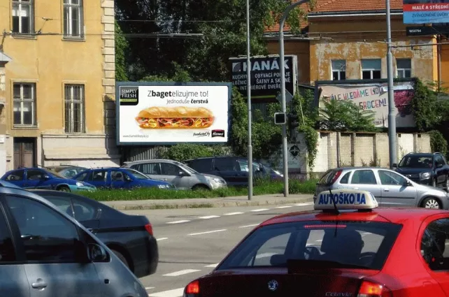 Hladíkova /Masná I/42, Brno, Brno, billboard
