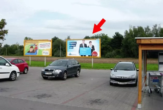 Konečná TESCO, Prostějov, Prostějov, billboard