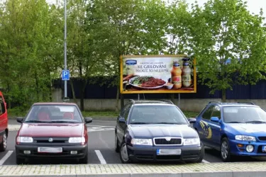 Ústecká TESCO, Děčín, Děčín, billboard