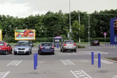 Veltruská TESCO, Kralupy nad Vltavou, Mělník, billboard
