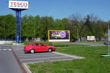 Velehradská TESCO, Kroměříž, Kroměříž, billboard