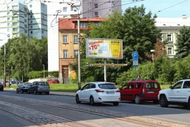 1.máje /U Nisy, Liberec, Liberec, billboard prizma