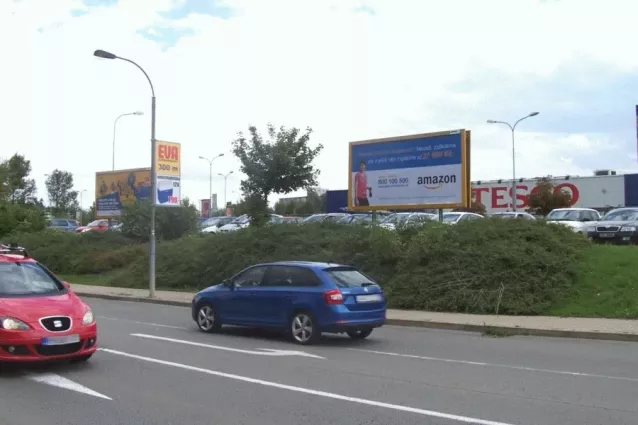 Vodárenská TESCO, Mělník, Mělník, billboard