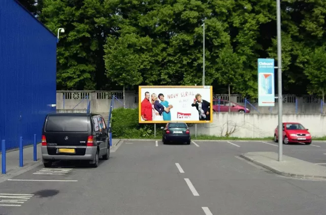 Velehradská TESCO, Kroměříž, Kroměříž, billboard