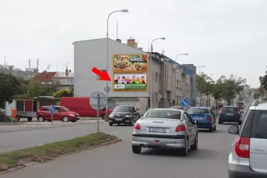 Dukelská /Novákova, Mladá Boleslav, Mladá Boleslav, billboard