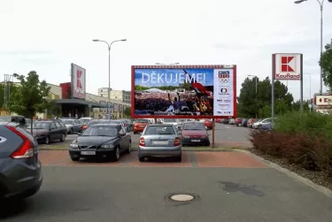 Opavská KAUFLAND, Krnov, Bruntál, billboard